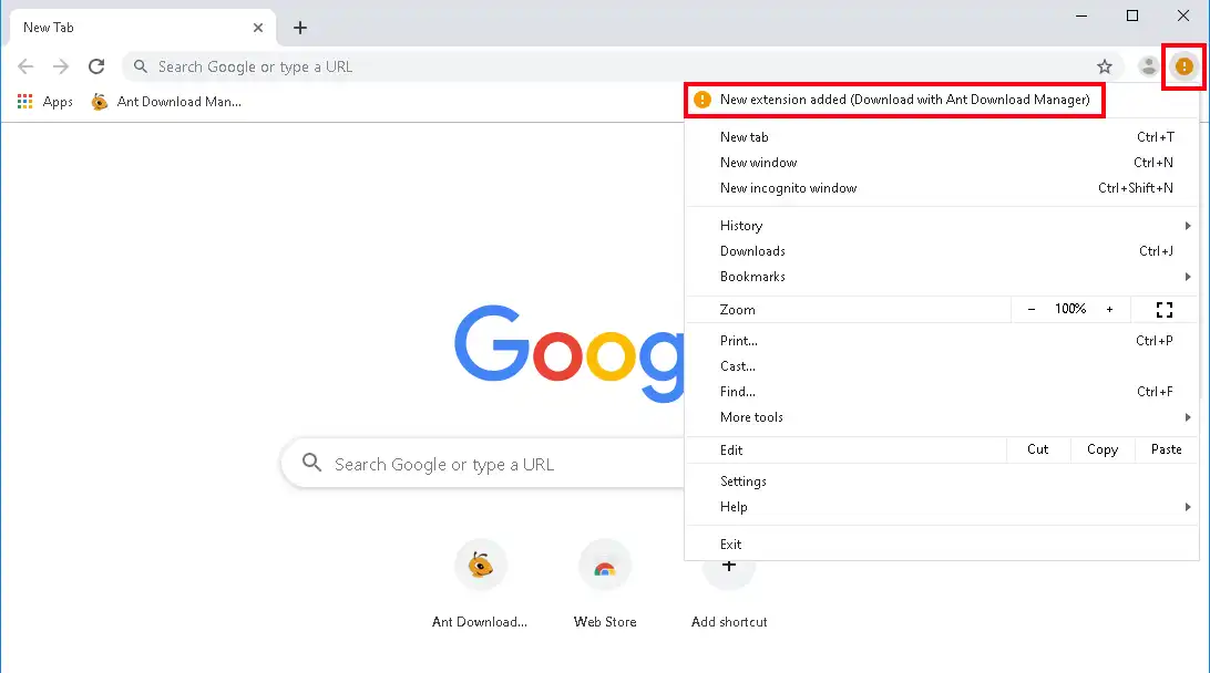 How to install Ant Download Manager (Download with Ant Download Manager) extension to Chrome. Step #1.