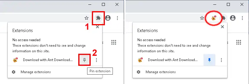 How to install Ant Download Manager (Download with Ant Download Manager) extension to Chrome. Step #4.
