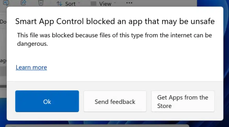Smart App Control (SAC) is a security feature in Windows 11 with Ant Download Manager