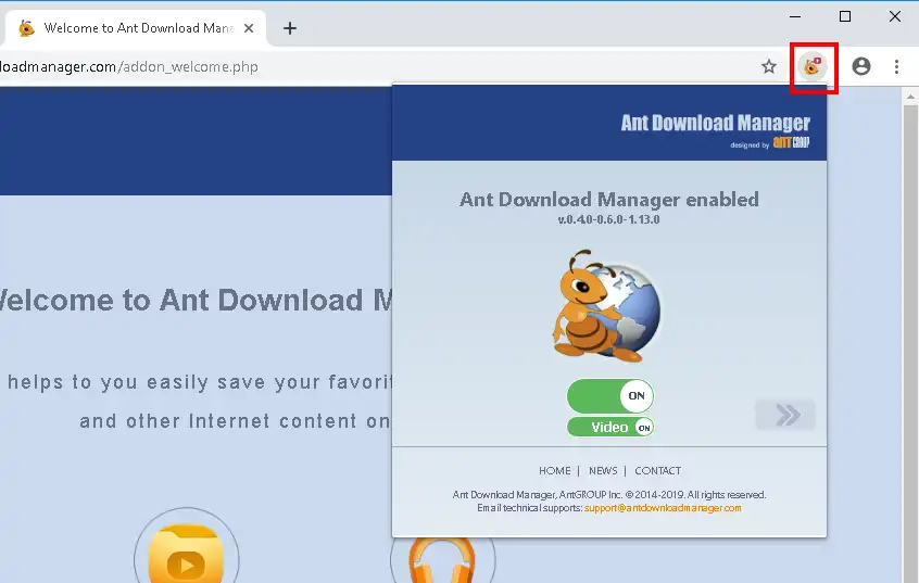 Ant Download Manager (AntDM) install chrome extension Download with Ant Download Manager