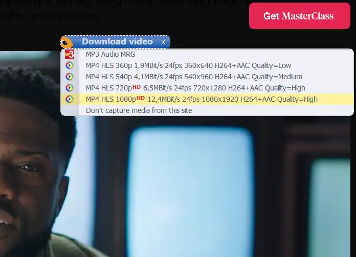 Ant Download Manager (AntDM) Video Button example